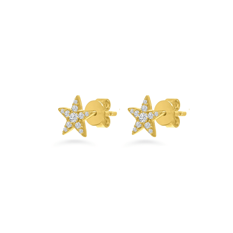 HLC - STAR EARRINGS WITH DIAMONDS 1